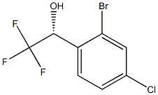 (R)-1-(2-bromo-4-chlorophenyl)-2,2,2-trifluoroethanol Struktur