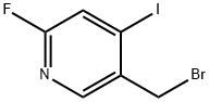 Pyridine, 5-(bromomethyl)-2-fluoro-4-iodo- Struktur