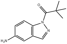 1-(5-amino-1H-indazol-1-yl)-2,2-dimethyl-1-Propanone Struktur