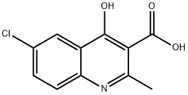 6-Chloro-4-hydroxy-2-methylquinoline-3-carboxylic acid Struktur