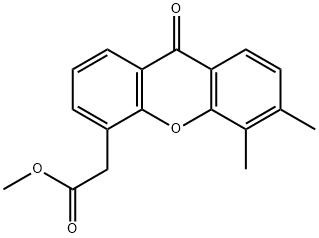 methyl 2-(5,6-dimethyl-9-oxo-9H-xanthen-4-yl)acetate Struktur