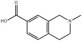 2-methyl-1,2,3,4-tetrahydroisoquinoline-7-carboxylic acid Struktur