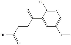 4-(2-Chloro-5-methoxyphenyl)-4-oxobutanoic acid Struktur