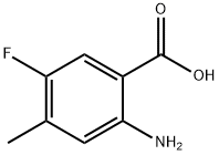 2-Amino-5-fluoro-4-methyl-benzoic acid Struktur