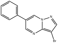 3-bromo-6-phenylpyrazolo[1,5-a]pyrimidine Struktur