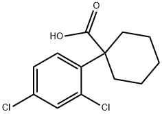 1-(2,4-DICHLOROPHENYL)-CYCLOHEXANECARBOXYLIC ACID Struktur