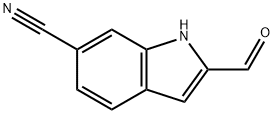 2-formyl-1H-indole-6-carbonitrile Struktur