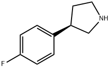 (3R)-3-(4-Fluorophenyl)pyrrolidine Struktur