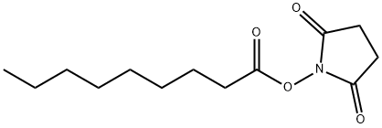 Nonanoic acid, 2,5-dioxo-1-pyrrolidinyl ester Struktur