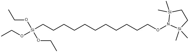 2,2,5,5-Tetramethyl-1-((11-(Triethoxysilyl)Undecyl)Oxy)-1,2,5-Azadisilolidine Struktur