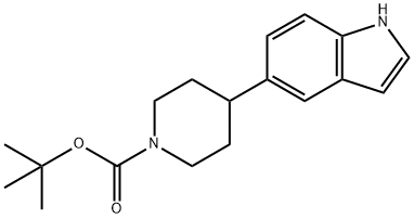 tert-butyl 4-(1H-indol-5-yl)piperidine-1-carboxylate Struktur