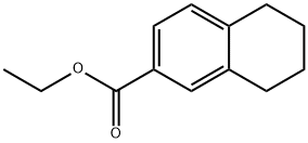 2-NAPHTHALENECARBOXYLIC ACID, 5,6,7,8-TETRAHYDRO-, ETHYL ESTER Struktur