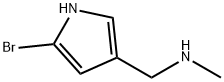 (5-bromo-1H-pyrrol-3-yl)-N-methylmethanamine Struktur