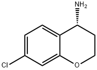 (4R)-7-CHLORO-3,4-DIHYDRO-2H-1-BENZOPYRAN-4-AMINE Struktur