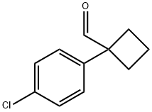 1-(4-chlorophenyl)cyclobutanecarbaldehyde Struktur