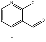 2-Chloro-4-fluoropyridine-3-carbaldehyde Struktur