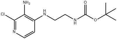 tert-Butyl 2-(3-amino-2-chloropyridin-4-ylamino)ethylcarbamate Struktur