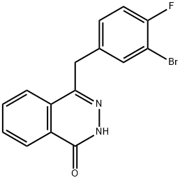 1(2H)-Phthalazinone, 4-[(3-bromo-4-fluorophenyl)methyl]- Struktur