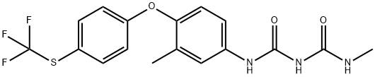 N-METHYL-N-[3-METHYL-4-[4-[(TRIFLUOROMETHYL)THIO]PHENOXY]PHENYL]-IMIDODICARBONIC DIAMIDE 結(jié)構(gòu)式