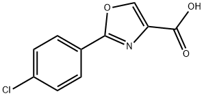 2-(4-Chlorophenyl)-4-oxazolecarboxylic acid Struktur