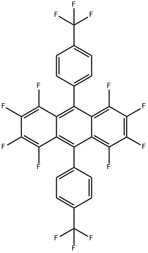 1,2,3,4,5,6,7,8-Octafluoro-9,10-bis[4-(trifluoromethyl)phenyl]anthracene Struktur