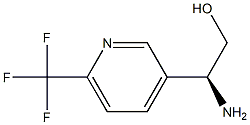 (S)-2-Amino-2-(6-(trifluoromethyl)pyridin-3-yl)ethanol Struktur