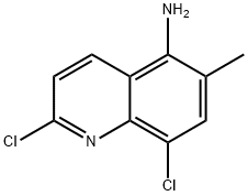 2,8-dichloro-6-methylquinolin-5-amine Struktur