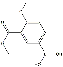 4-Methoxy-3-(methoxycarbonyl)phenylboronic acid Struktur