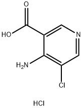 4-Amino-5-chloronicotinic acid hydrochloride Struktur