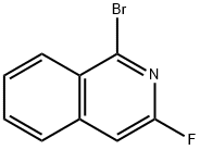 1-Bromo-3-fluoroisoquinoline Struktur