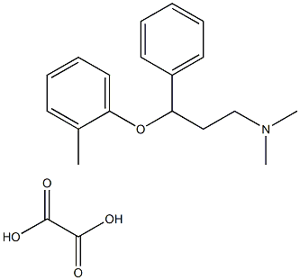 N,N-dimethyl-3-(o-tolyloxy)-3-phenyl-propylamine oxalate Struktur