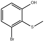 3-bromo-2-(methylthio)phenol Struktur