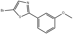 Thiazole,5-bromo-2-(3-methoxyphenyl)- Struktur