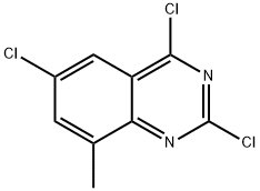 2,4,6-trichloro-8-methyl-quinazoline Struktur