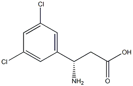 (3S)-3-AMINO-3-(3,5-DICHLOROPHENYL)PROPANOIC ACID Struktur