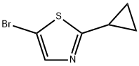 5-溴-2-環(huán)丙基噻唑, 1086382-42-4, 結構式