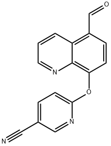 6-((5-Formylquinolin-8-yl)oxy)nicotinonitrile Struktur