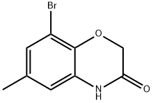 8-bromo-6-methyl-2H-benzo[b][1,4]oxazin-3(4H)-one Struktur