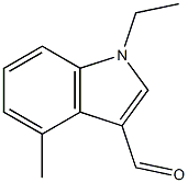 1-ETHYL-4-METHYL-1H-INDOLE-3-CARBALDEHYDE Struktur