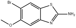 6-Bromo-5-methoxy-benzothiazol-2-ylamine Struktur