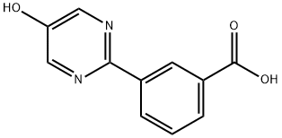 3-(5-hydroxypyrimidin-2-yl)benzoic acid Struktur