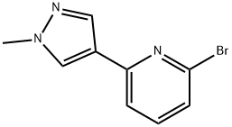 2-bromo-6-(1-methyl-1H-pyrazol-4-yl)pyridine Struktur