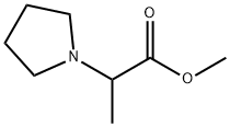 1-Pyrrolidineacetic acid, a-methyl-, methyl ester Struktur