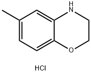 6-Methyl-3,4-dihydro-2H-benzo[1,4]oxazine hydrochloride Struktur