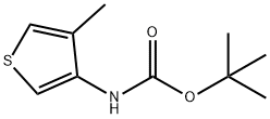 tert-butyl 4-methylthiophen-3-ylcarbamate Struktur