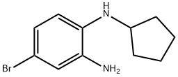 4-bromo-N1-cyclopentylbenzene-1,2-diamine Struktur