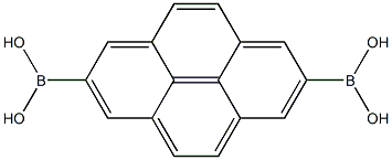 pyrene-2,7-diyldiboronic acid Struktur