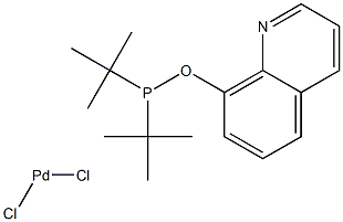 Dichloro[8-(di-tert-butylphosphinooxy)quinoline]palladium(II) Struktur