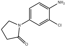 1-(4-amino-3-chlorophenyl)pyrrolidin-2-one Struktur