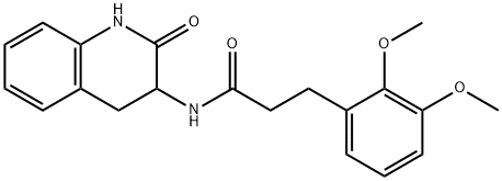 3-(2,3-dimethoxyphenyl)-N-(2-oxo-1,2,3,4-tetrahydro-3-quinolinyl)propanamide Struktur